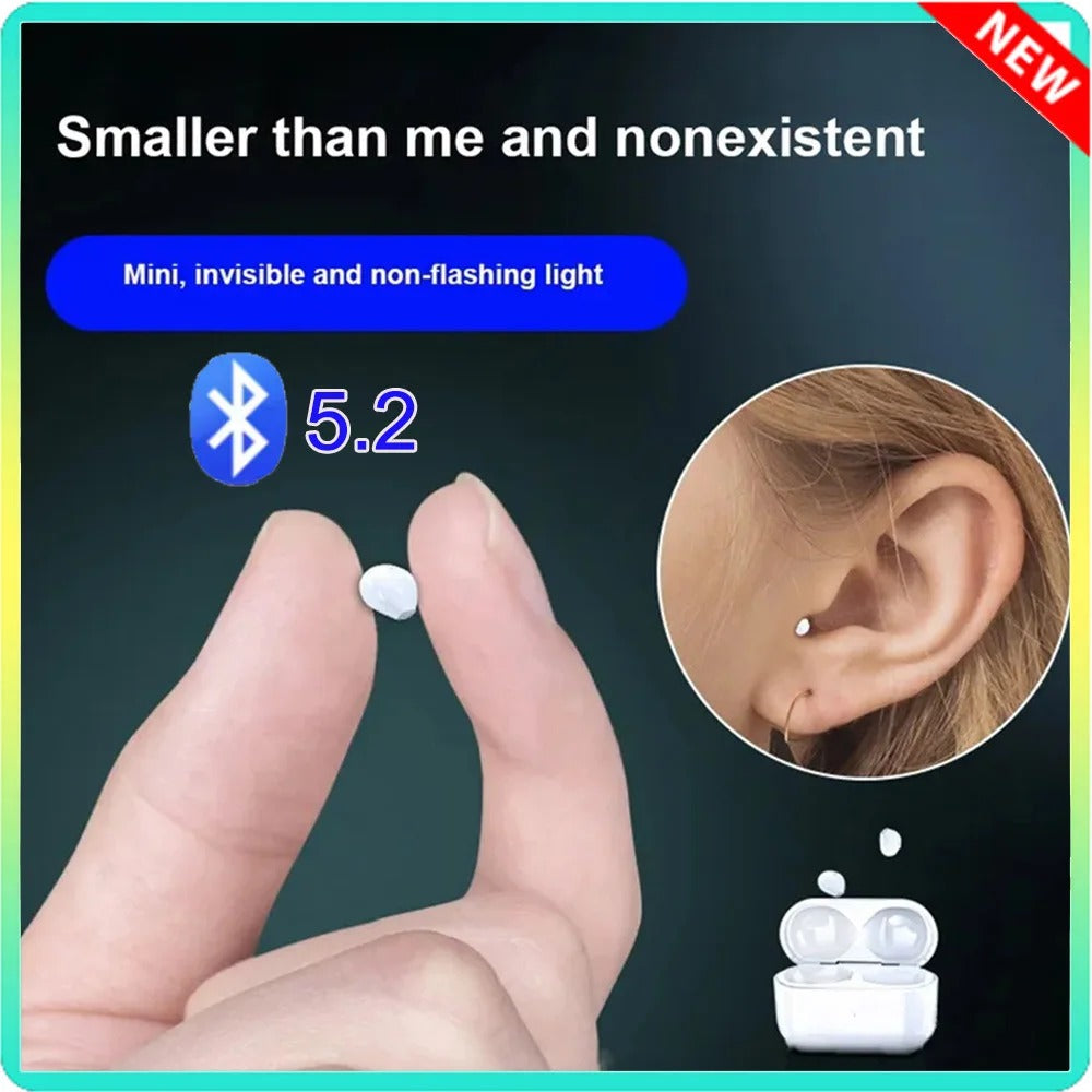 Mini Bluetooth Earphones Wireless In-Ear Earbuds with Noise Reduction