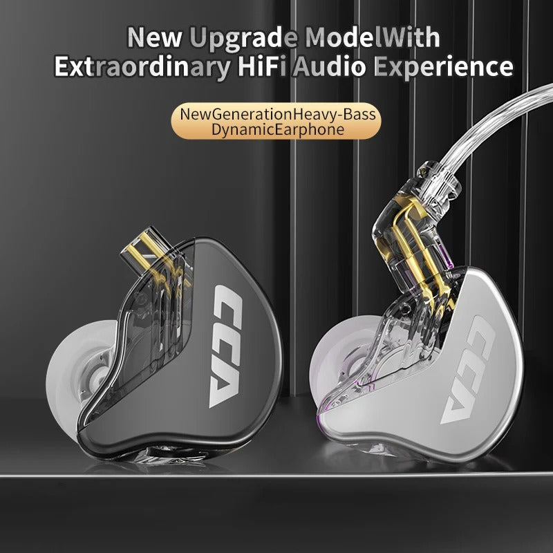 Wired In-Ear HiFi Monitor Earphones – Noise Cancelling Sport & Gaming Headset with Deep Bass