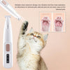 Portable Pet Paw Trimmer with LED Light – Rechargeable Cordless Nail Grinder