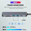 4K USB-C Hub with HDMI Type-C to HDMI Adapter, 87W PD Charging, USB 3.0, TF/SD Card Reader