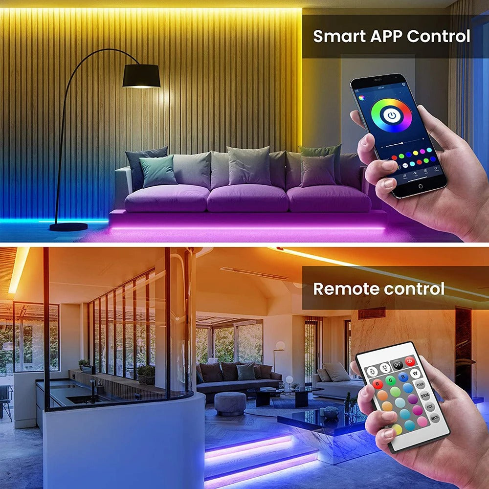 USB Bluetooth RGB LED Strip Light 5050 SMD Flexible Self-Adhesive Tape
