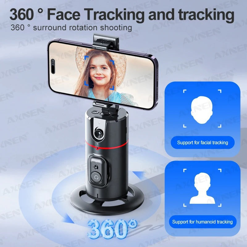 360° Rotation Gimbal Stabilizer with Face Tracking & Remote Shutter