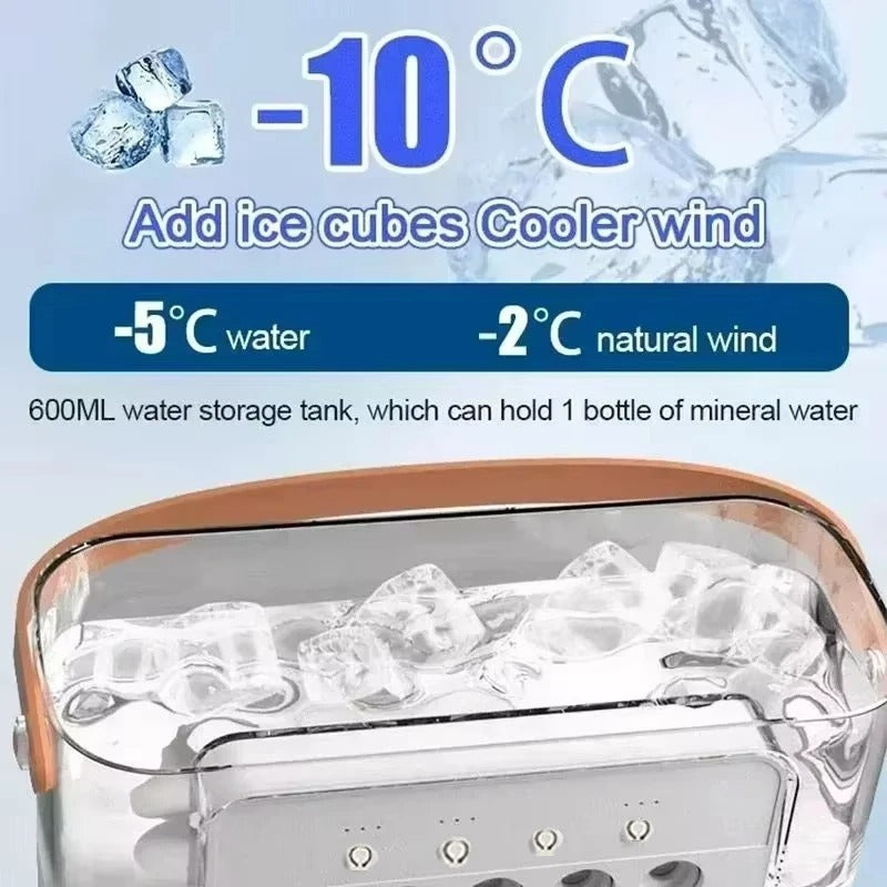 3-in-1 USB Air Cooler – Portable Fan, Air Conditioner & LED Night Light for Home & Office