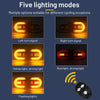 Remote Control Bicycle Taillight – USB Rechargeable LED Turn Signal & Brake Warning Light