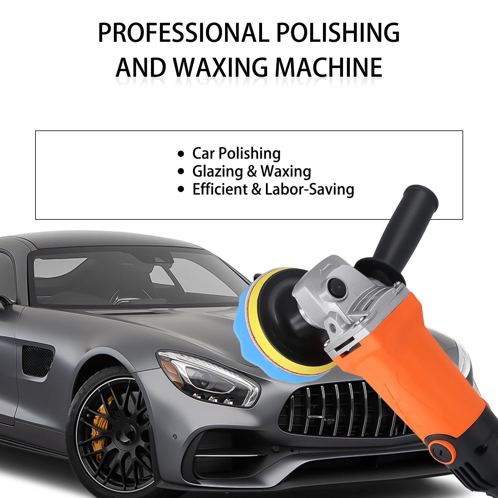 Rotary Car Buffer Polisher – 8800RPM Waxer