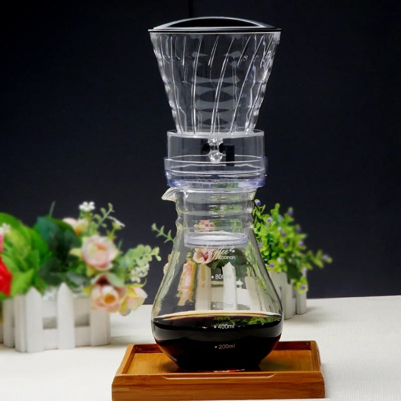 Glass Cold Brew Drip Coffee Maker with Reusable Filter