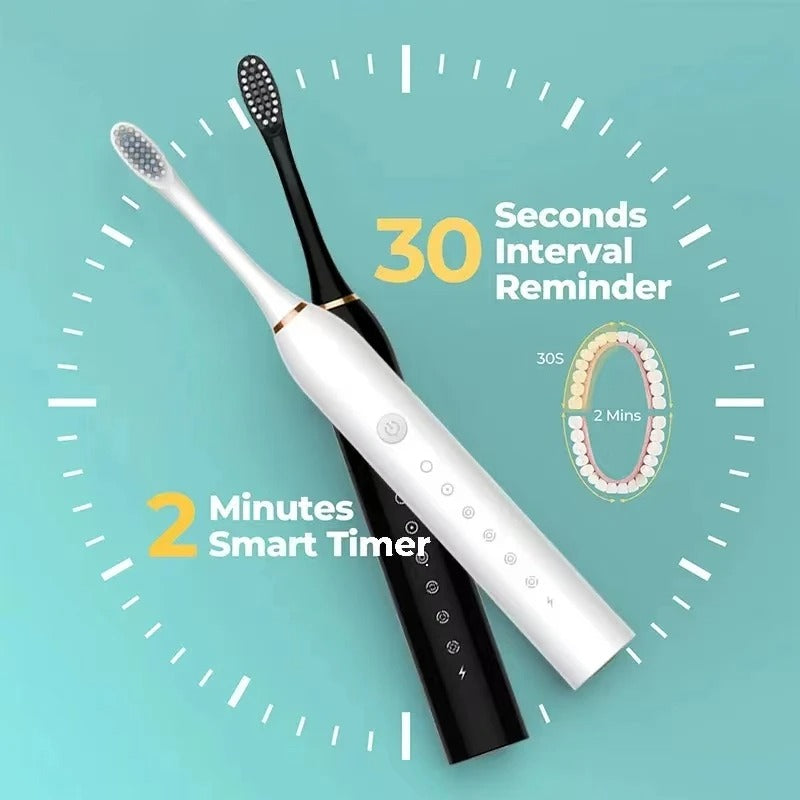 Electric Toothbrush – IPX7 Waterproof Rechargeable