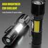 Portable Zoomable LED Flashlight – USB Rechargeable Mini Torch