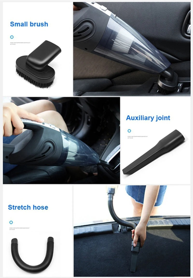 120W Cordless Car Vacuum Cleaner – Powerful Cyclone Suction, Rechargeable Handheld Vacuum