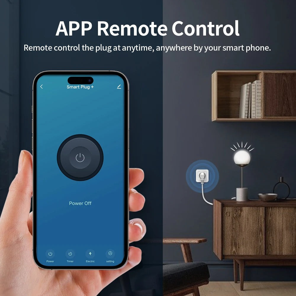 Smart Plug – WiFi/Zigbee EU 16A/20A Socket with Power Monitoring, Timer, Voice Control