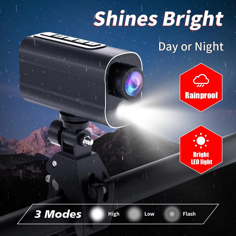 5K Helmet Action Camera – WiFi Sport DV with LED & Anti-Shake for Bike & Motorcycle