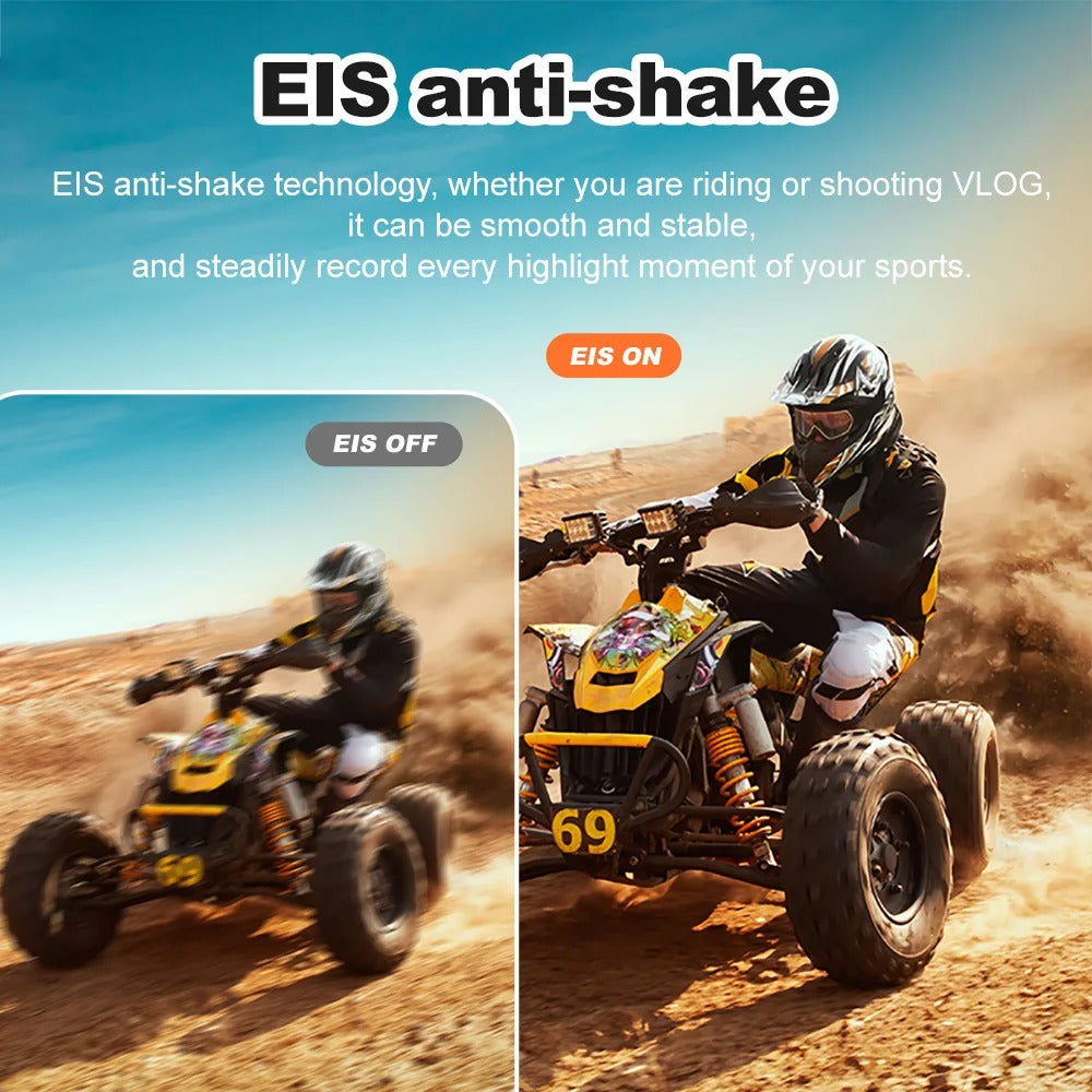 5K Waterproof Action Camera with 4K60FPS, Touch Screen & Wi-Fi