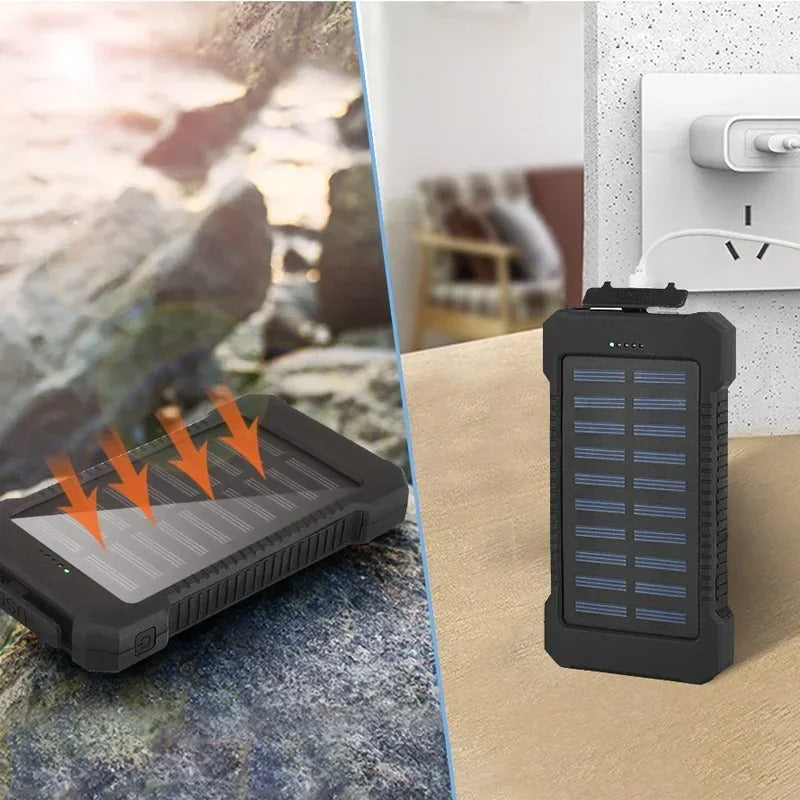 200000mAh Solar Power Bank Large Capacity Portable Battery