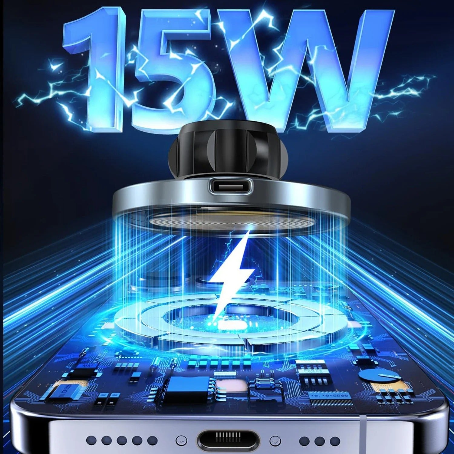 Magnetic Wireless Phone Car Charger