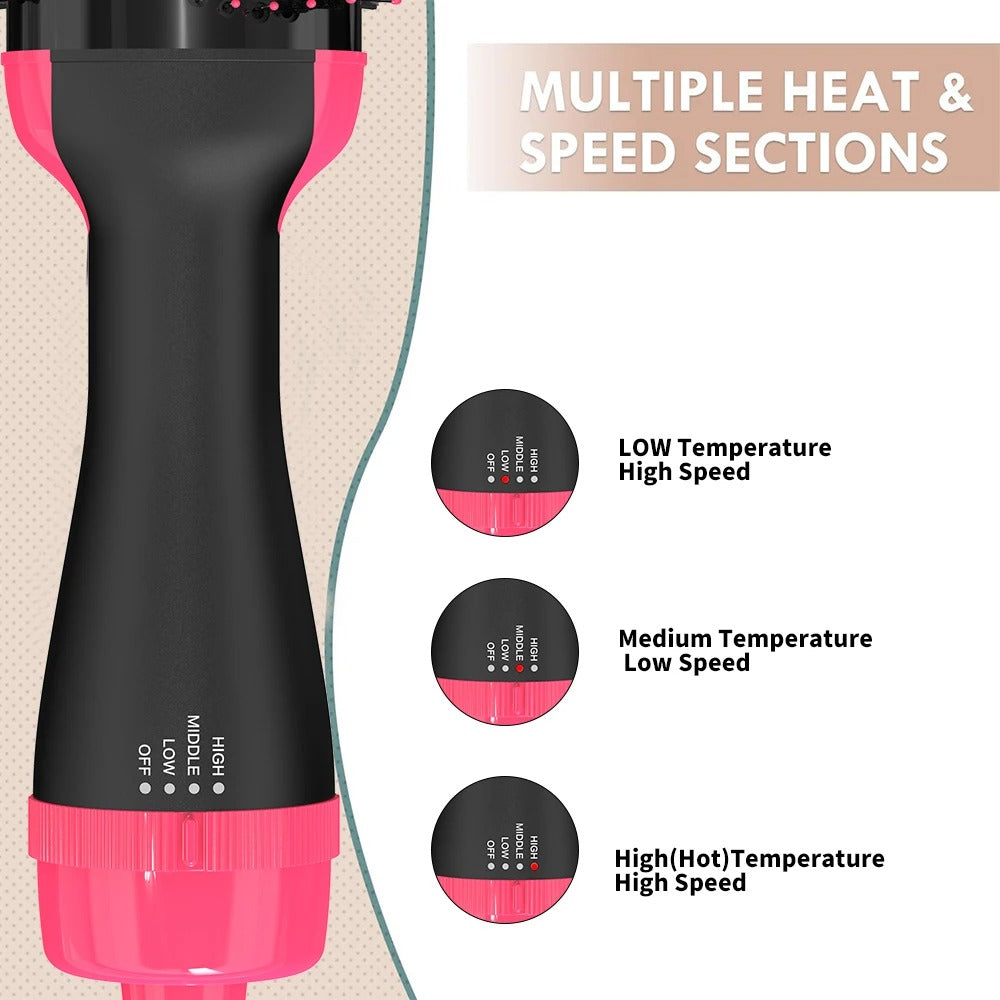 3-in-1 Hot Air Brush Hair Dryer and Volumizer Styler