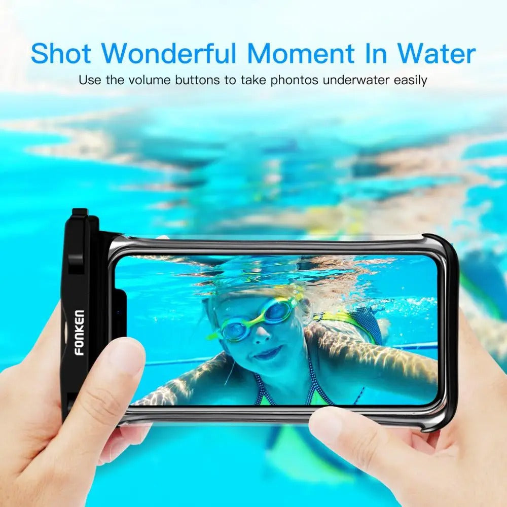 Full View Waterproof Phone Case Underwater, Snow, and Rain Protection