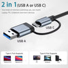 8-in-1 USB Hub with Card Reader USB-C Port, USB 3.0/2.0, SD/TF Slots