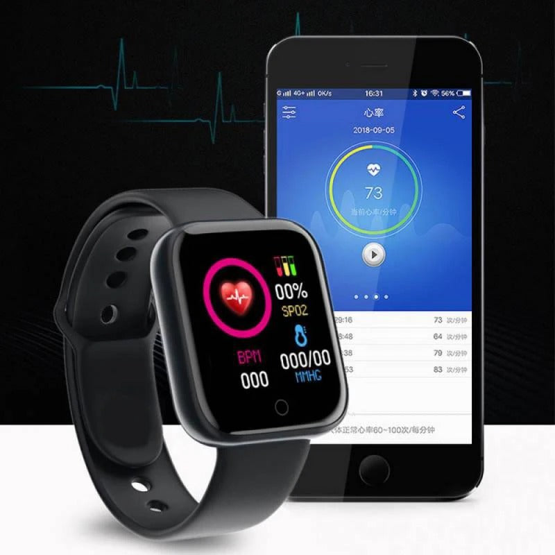 PulsFit™ Smart Fitness Watch – Bluetooth, Health Tracking & Unisex Design