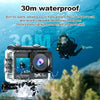 5K Waterproof Action Camera with 4K60FPS, Touch Screen & Wi-Fi