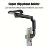 360° Rotating Rearview Mirror Phone Holder – Multifunction Car Phone Carrier