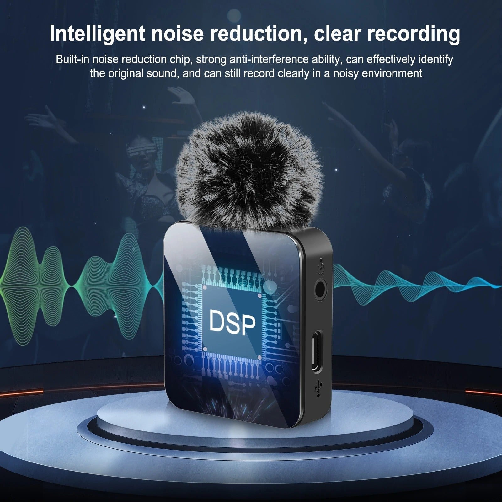 Wireless Lavalier Microphone – Portable Mini Mic