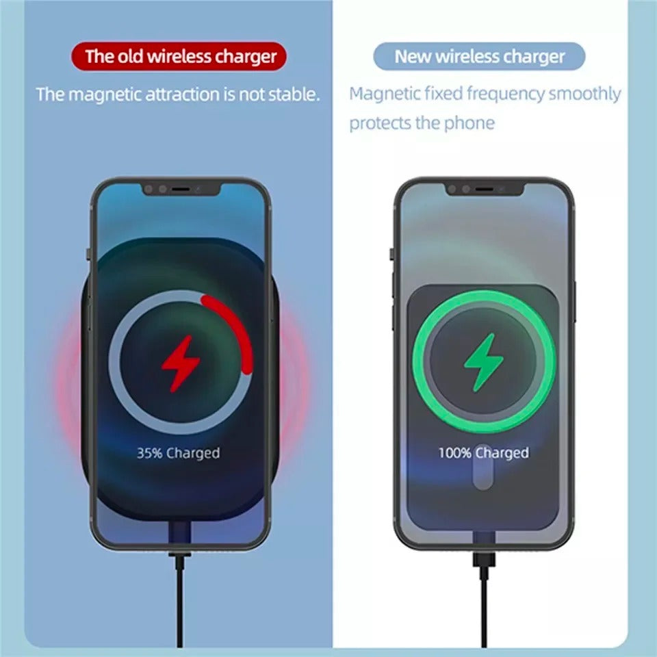 Wireless Magnetic Car Charger – 30W Fast Charging Phone Holder for