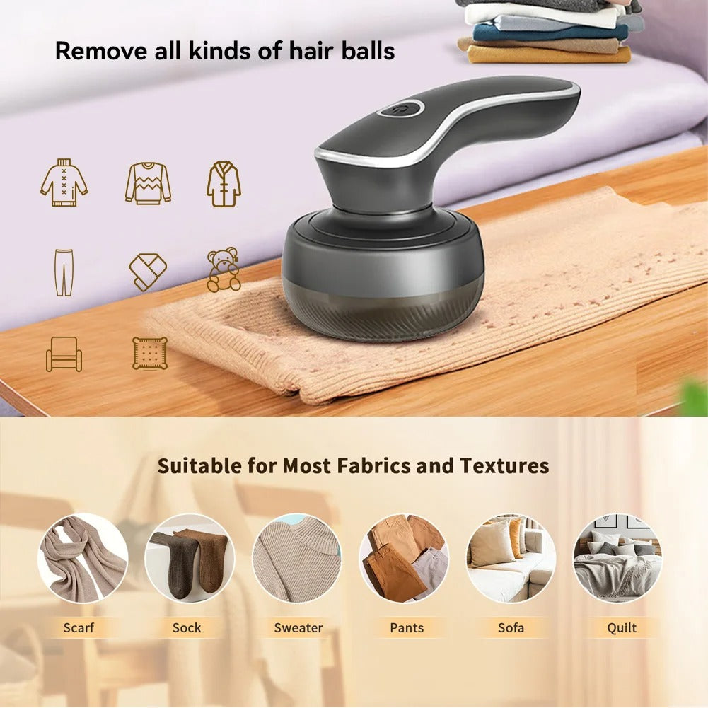 Electric Lint Remover with Digital Display – Rechargeable Fabric Shaver