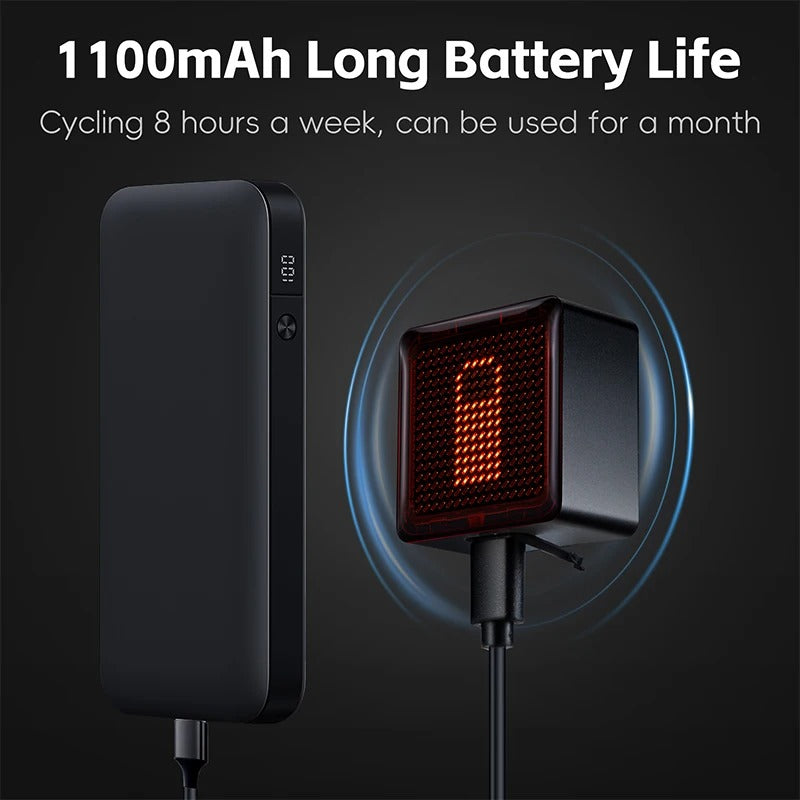 Waterproof Bicycle Taillight – Smart Pixel LED Rear Light with Brake Sensin