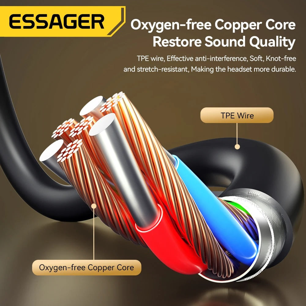 3.5mm Wired Earphones – In-Ear Headset with Mic