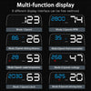 Newest C500 OBD2 Car HUD Digital Display – Water Temperature, Speed, Turbo, RPM Gauge, GPS Smart On-board Computer, T900 Head-Up Meter