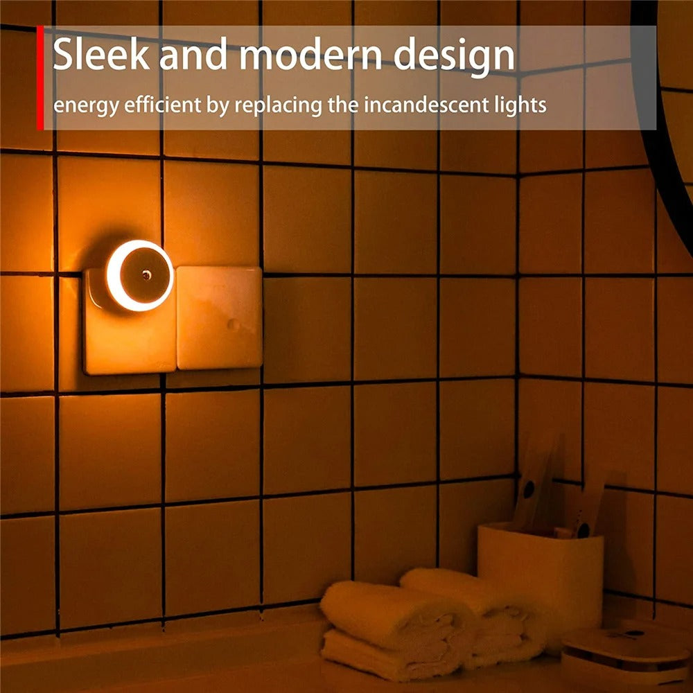 Smart Sensor LED Night Light – Plug-In Wall Lamp