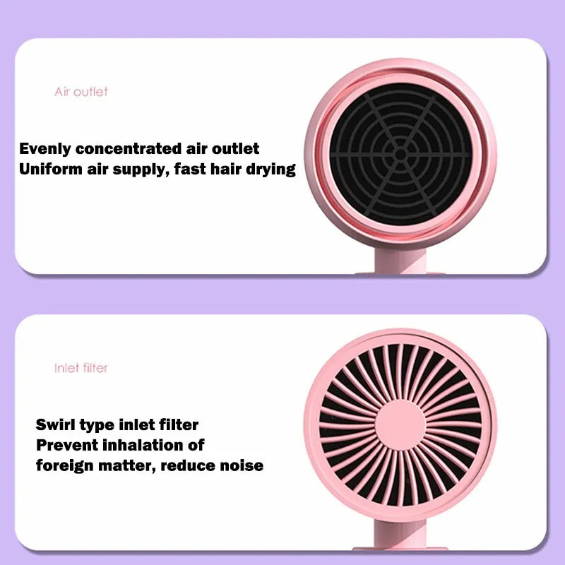 Mini Folding Hair Dryer – 750W Travel Blow Dryer