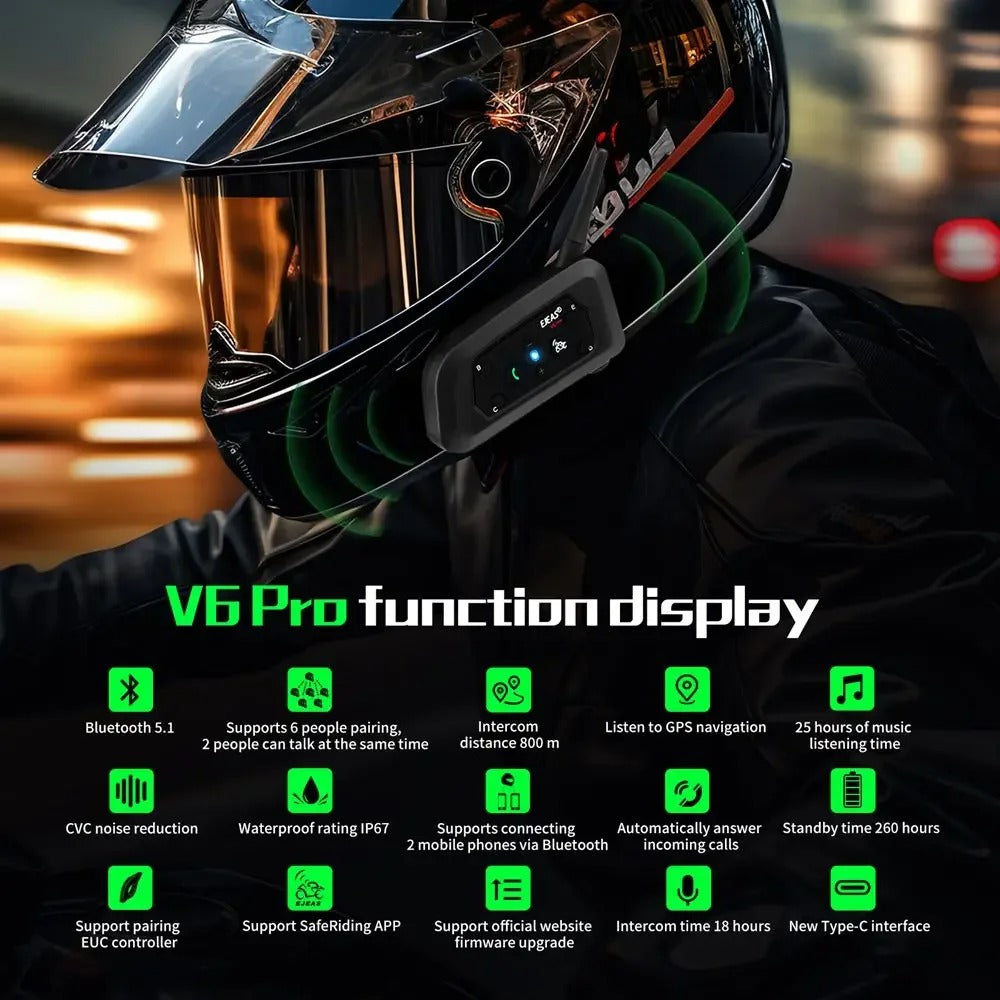 Bluetooth Motorcycle Intercom