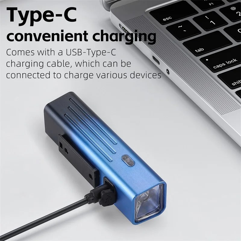 USB Rechargeable Bike Light Set – Front Cycling Headlight & Rear Warning Light