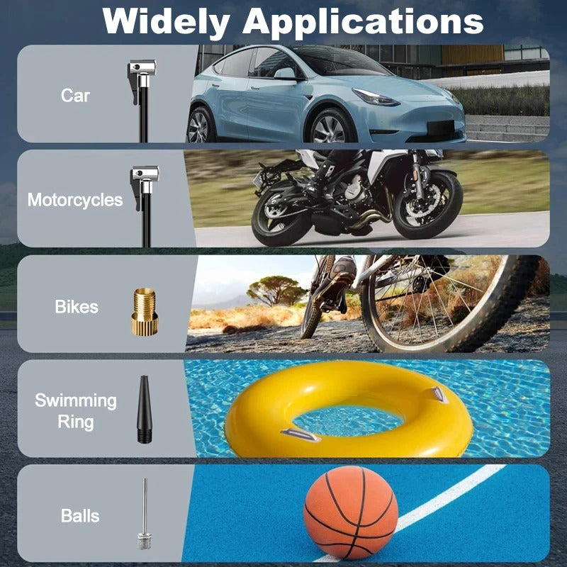Portable Air Compressor – Fast Tire Inflator & Accurate Pressure Pump