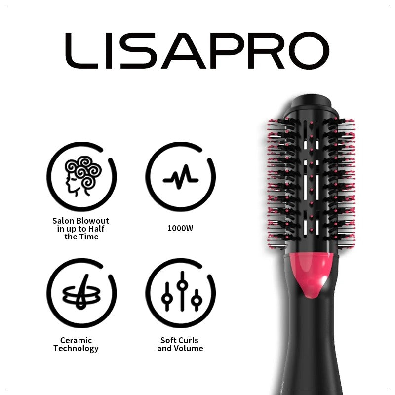 3-in-1 Hot Air Brush Hair Dryer and Volumizer Styler