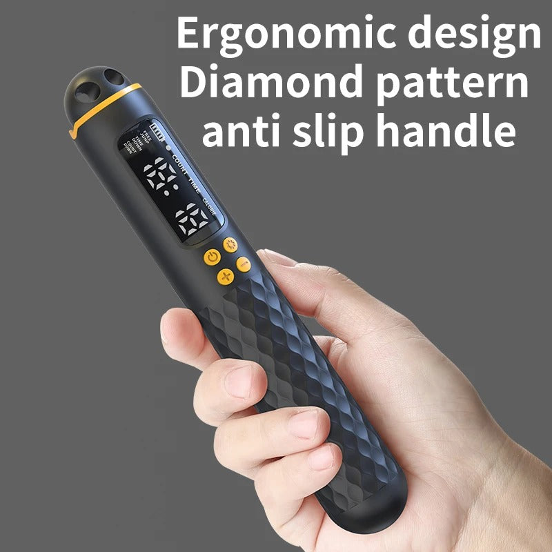 Rechargeable Digital Jump Rope with Calorie Counter & Adjustable Cable