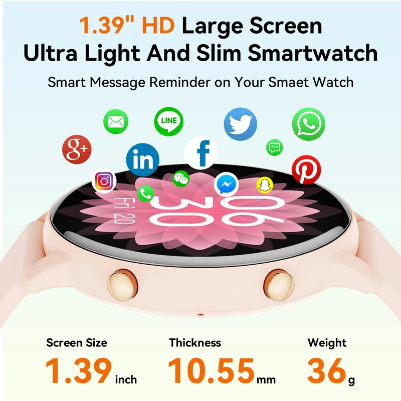Lunessa Women's Fitness Health Smartwatch