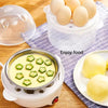 Multifunctional Electric Egg Boiler – Double Layer Steamer & Poacher