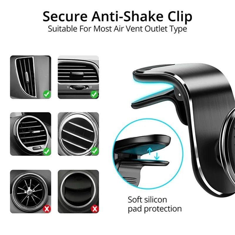 Magnetic Car Phone Holder Air Vent Mount for Smartphones