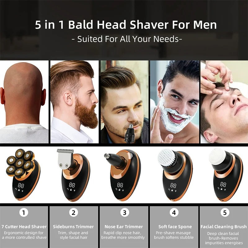 7D Floating Electric Shaver for Men