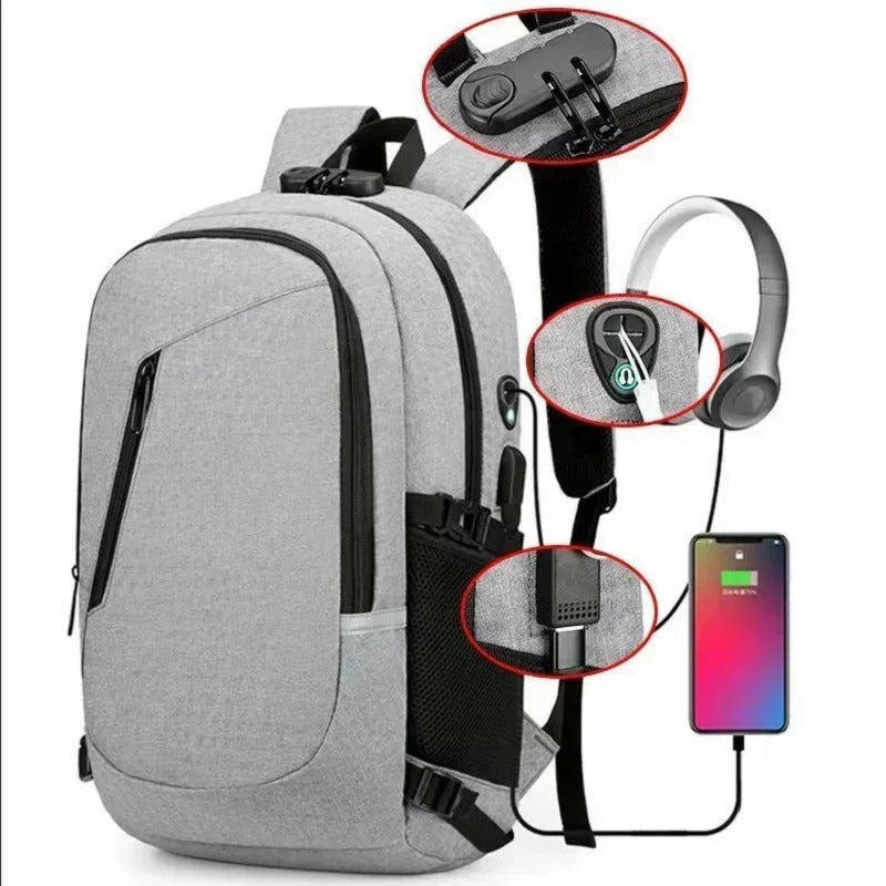 Anti-Theft Backpack with Password Lock