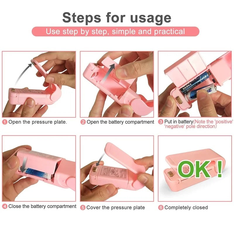 Mini Heat Bag Sealing Machine Portable Food Bag Sealer