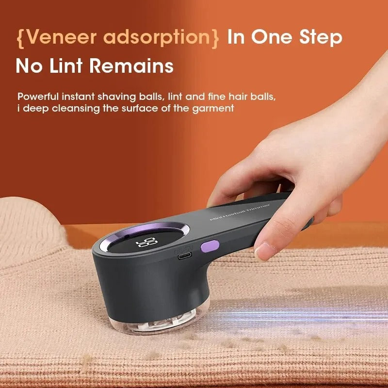 LED Digital Lint Remover – USB Rechargeable Fabric Shaver