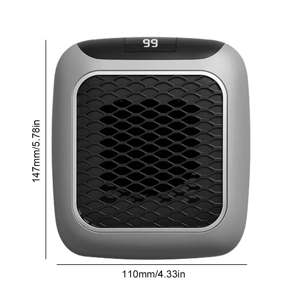 2-in-1 Plug-In Wall Heater with Quiet Portable Operation