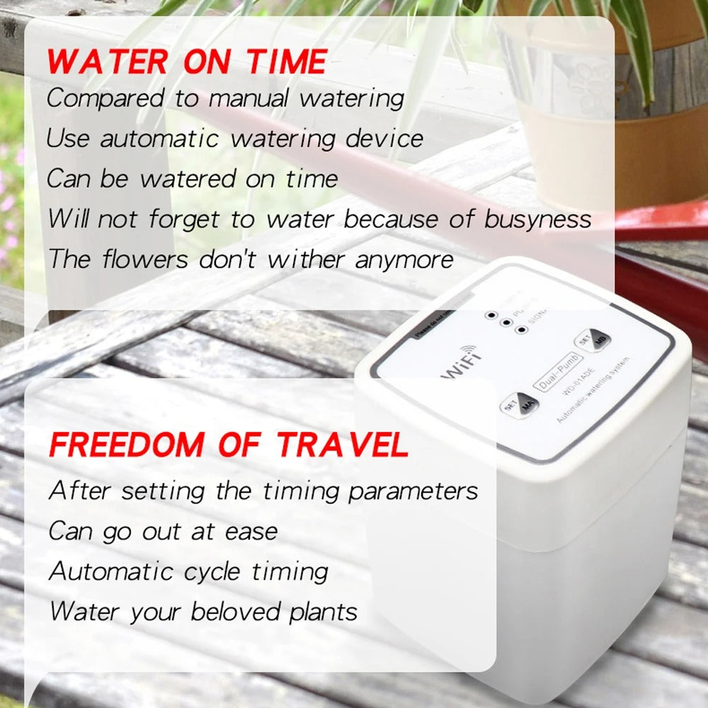 WiFi Smart Drip Automatic Irrigation System Dual Pump