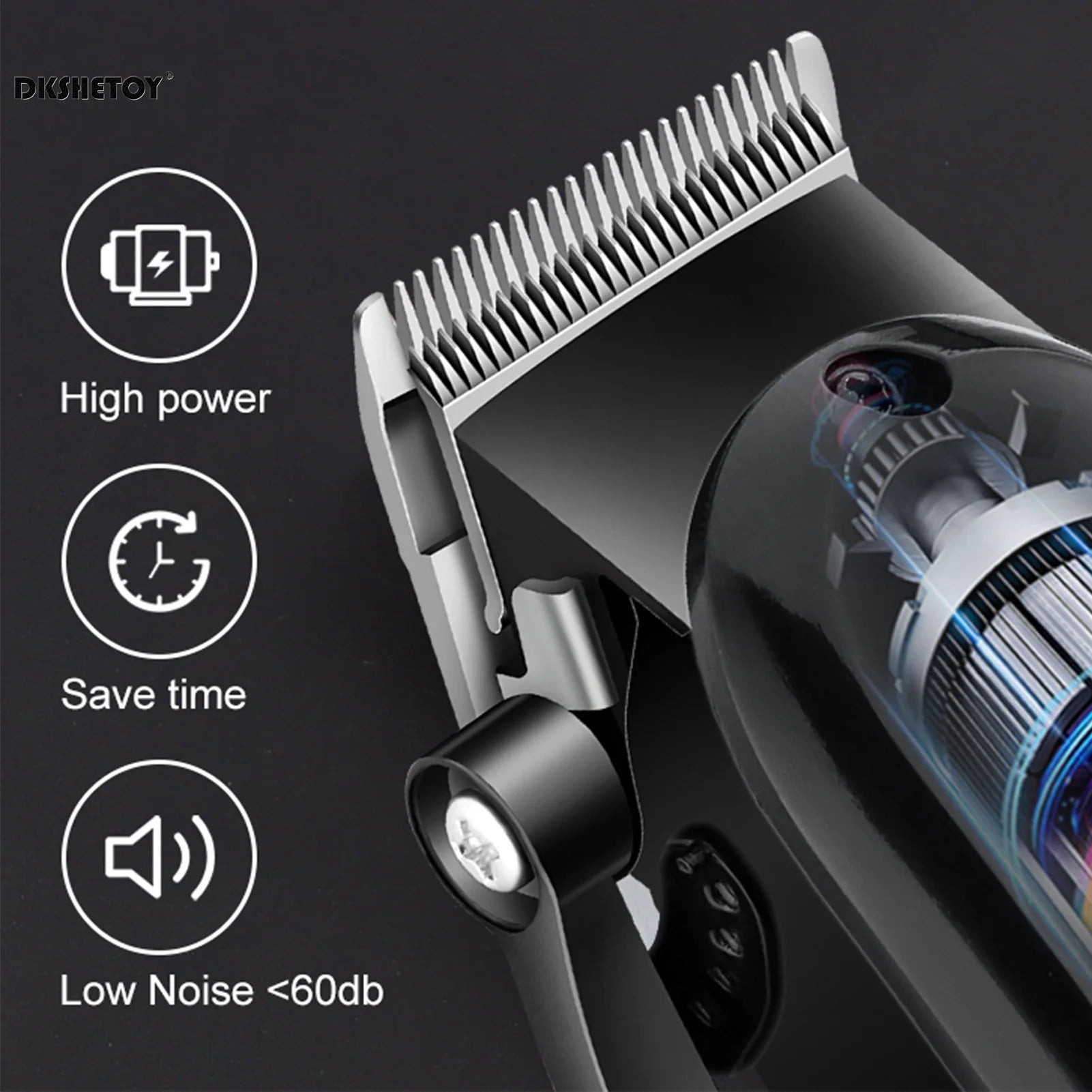 Professional Electric Hair Trimmer Set for Men Rechargeable Clippers