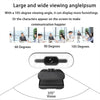 Portable Full HD 1080P/2K/4K Webcam – Auto Focus Streaming Camera with Built-in Microphone