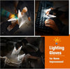 LED Half Finger Flashlight Glove Waterproof