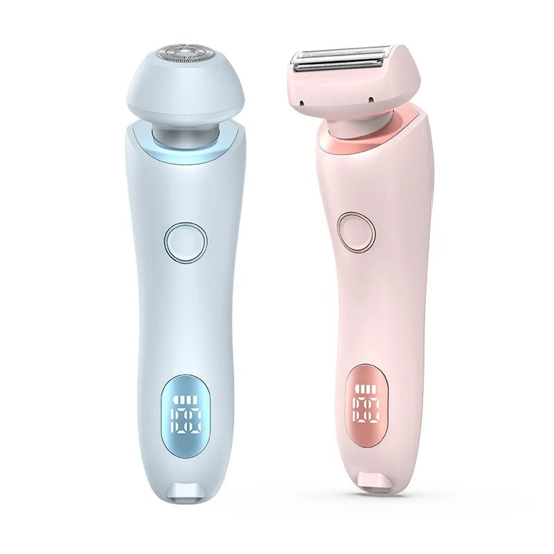 2-in-1 Portable Waterproof Lady Shaver Bikini Trimmer Epilator